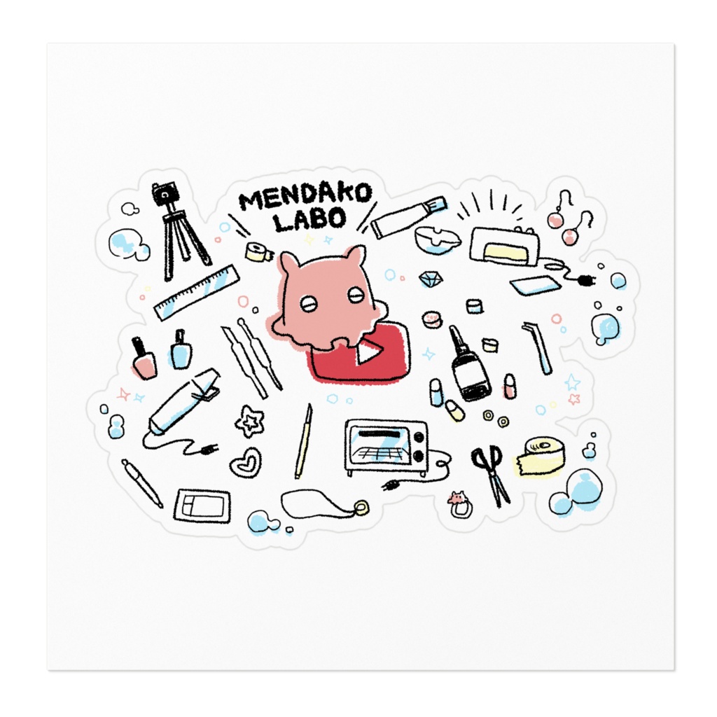 めんだこラボステッカー