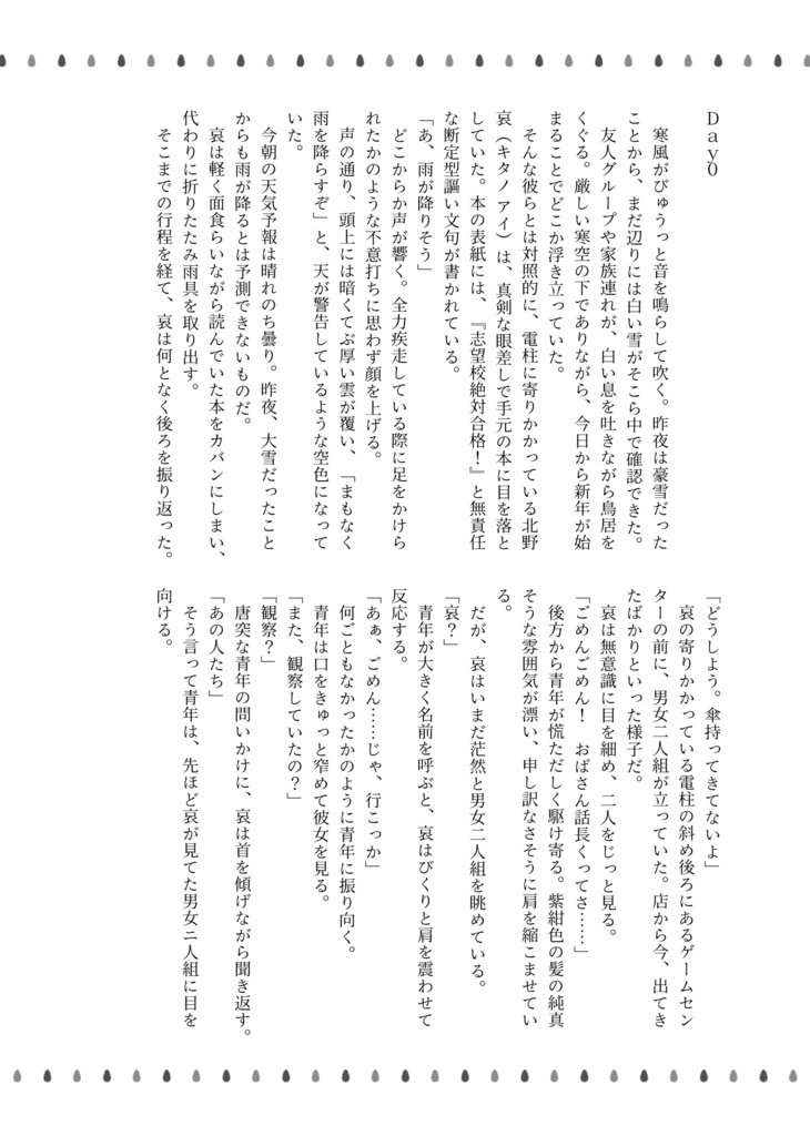 【小説】「気まぐれ天気、恋予報。」DL版
