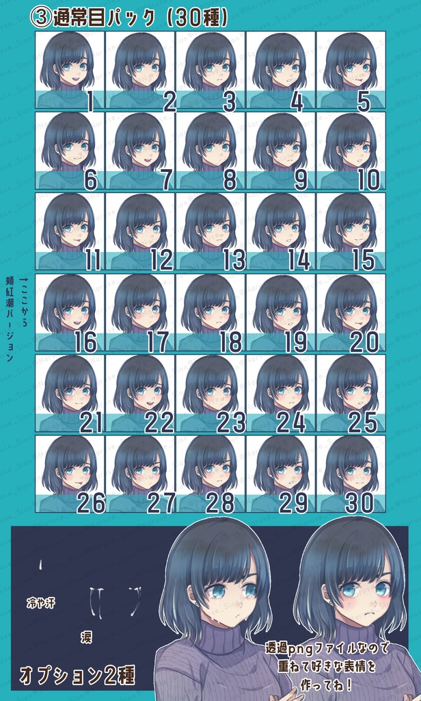 【素材】立ち絵「冬服女子」