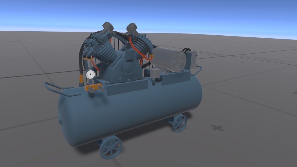 エアーコンプレッサー【おまけのドラム缶付き】