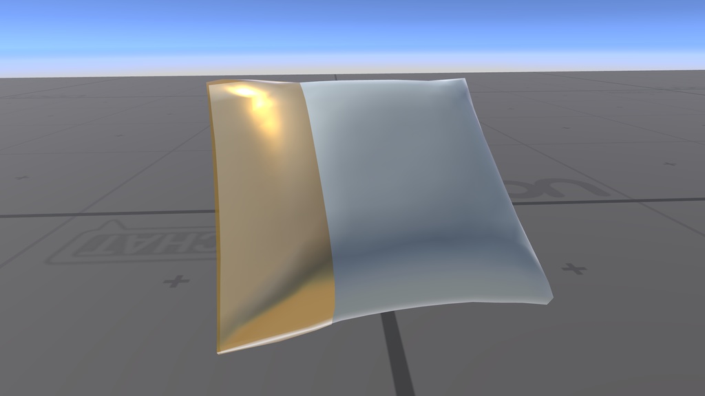 【VRchat想定ワールド/アバター用】リチウムポリマーバッテリー風クッション