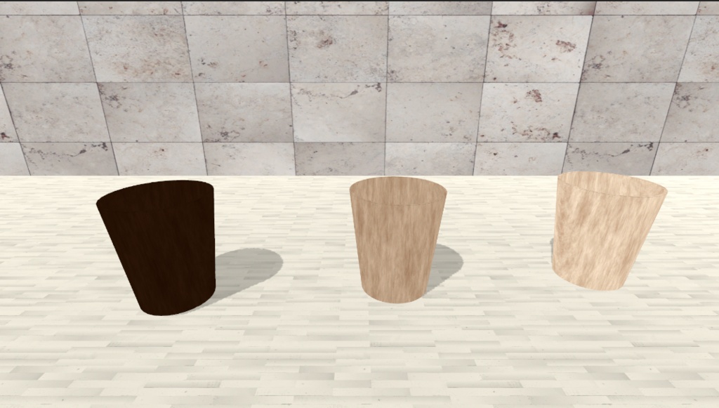 【実際に捨てられる!】木製ゴミ箱/おしゃれインテリア/Wooden Trash Can【3Dモデル】