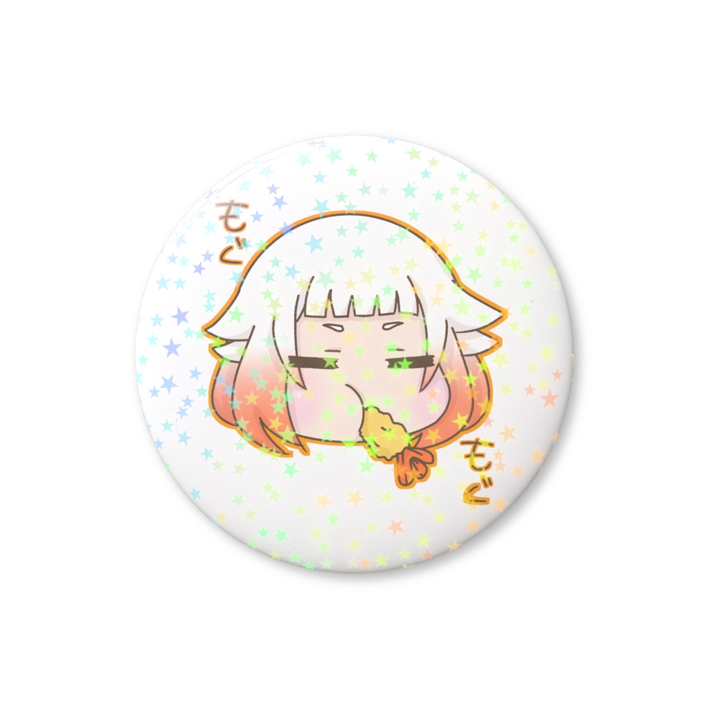 OИEエビフライ 缶バッジ(スター柄)