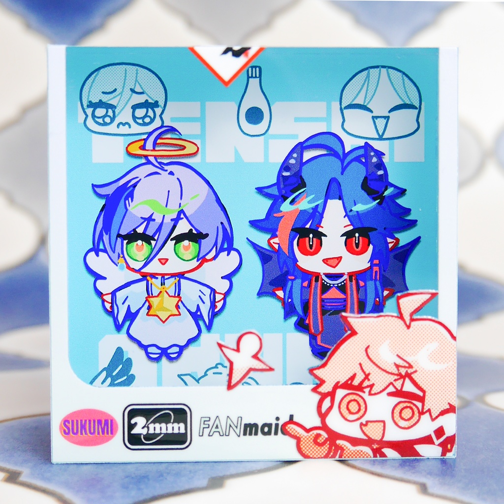 【非公式】煩悩の間アクリルブロック【天使と悪魔とお人間】