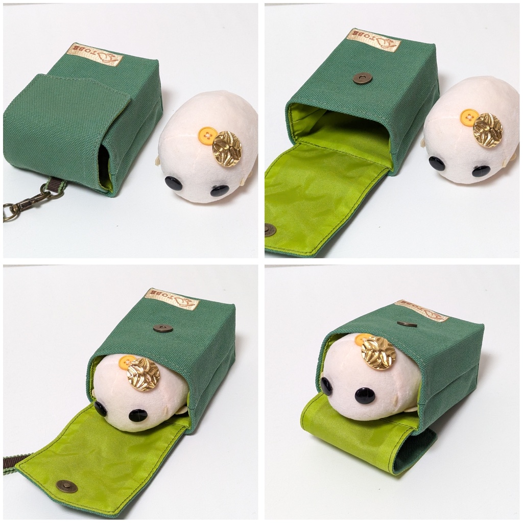 真田紐ストラップ付き ミニミニポーチ