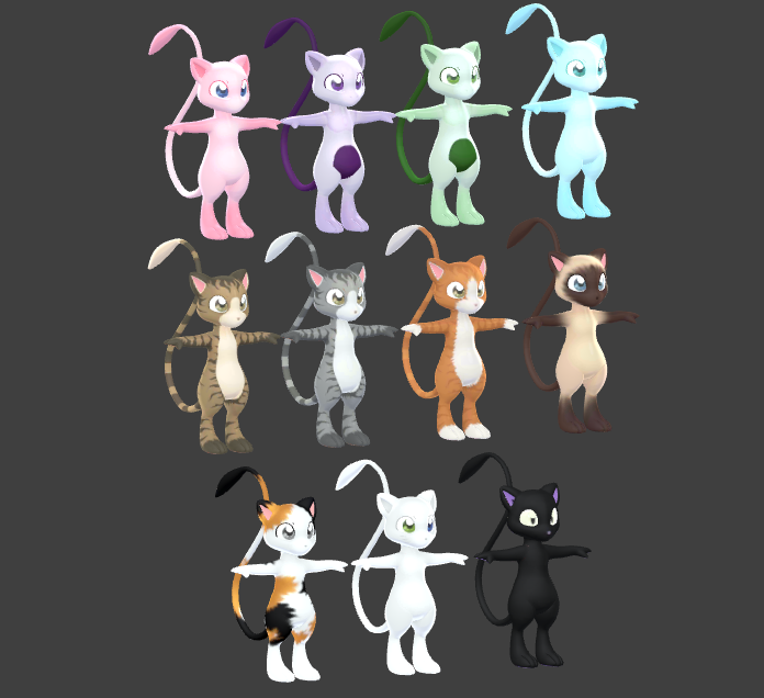 MewMei Kitty 3D model/VRChat Avatarアバター (PC & Quest) - Estefanoida's 3D ...