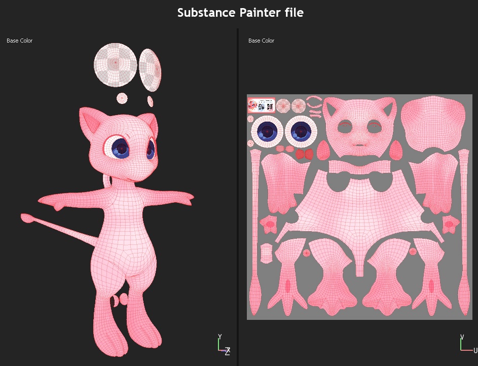 MewMei Kitty 3D model/VRChat Avatarアバター (PC & Quest)