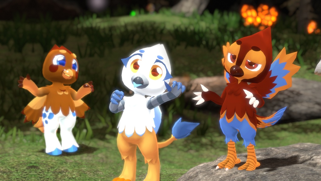 Little Griffin, Hippogriff and Birb 3D model/VRChat Avatarアバター (PC & Quest)