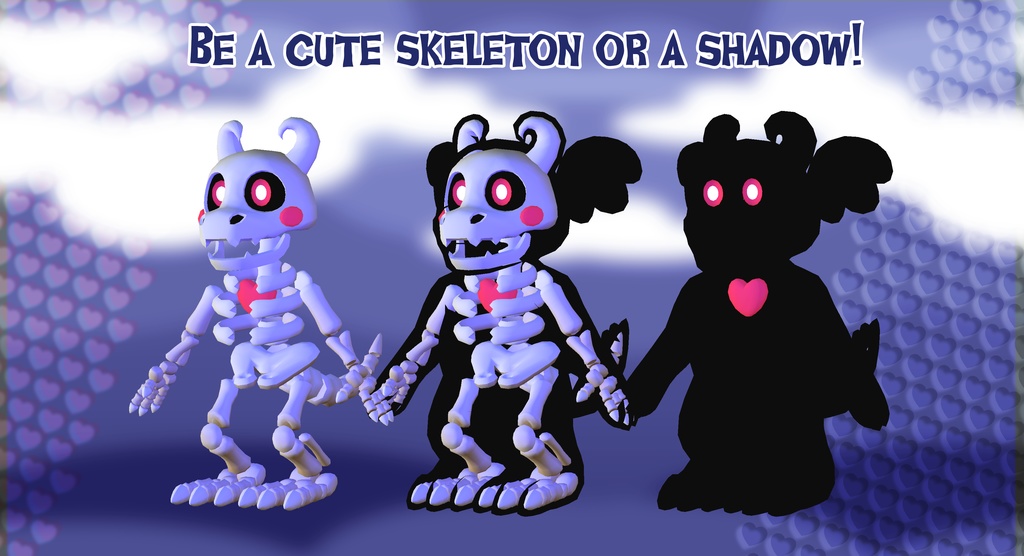 Skullydrak 3D model/VRChat Avatarアバター (PC & Quest)