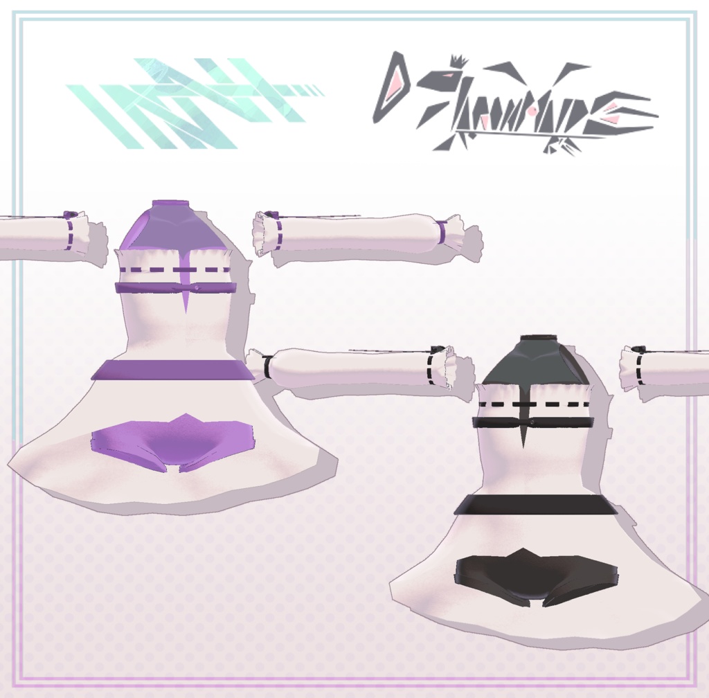 ヒールとリボンの巫女風コーデ【カリン衣装】