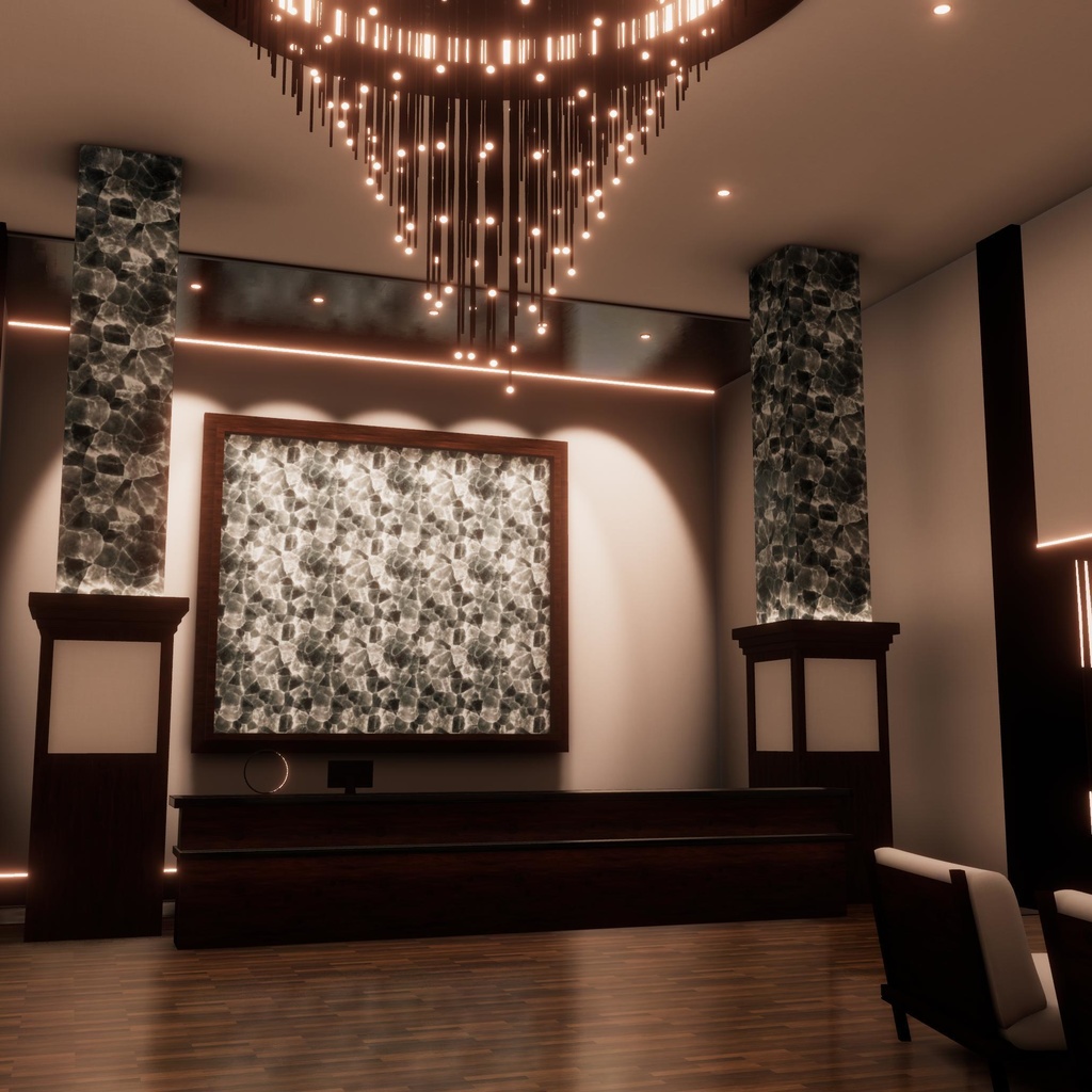 VRChatワールド「Theseus Project : Aurea(アウレア)」(個室接客イベント向けワールド)