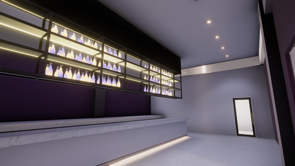 VRChatワールド「Theseus Project : Lascivia(ラシビア)」(ラウンジ接客イベント向けワールド))