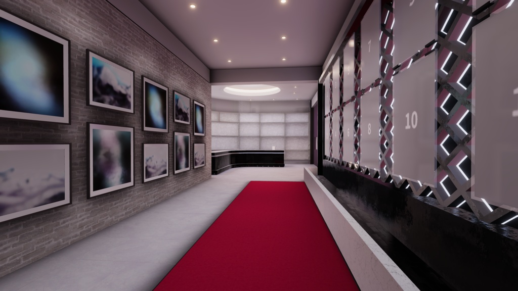 VRChatワールド「Theseus Project : Lascivia(ラシビア)」(ラウンジ接客イベント向けワールド))