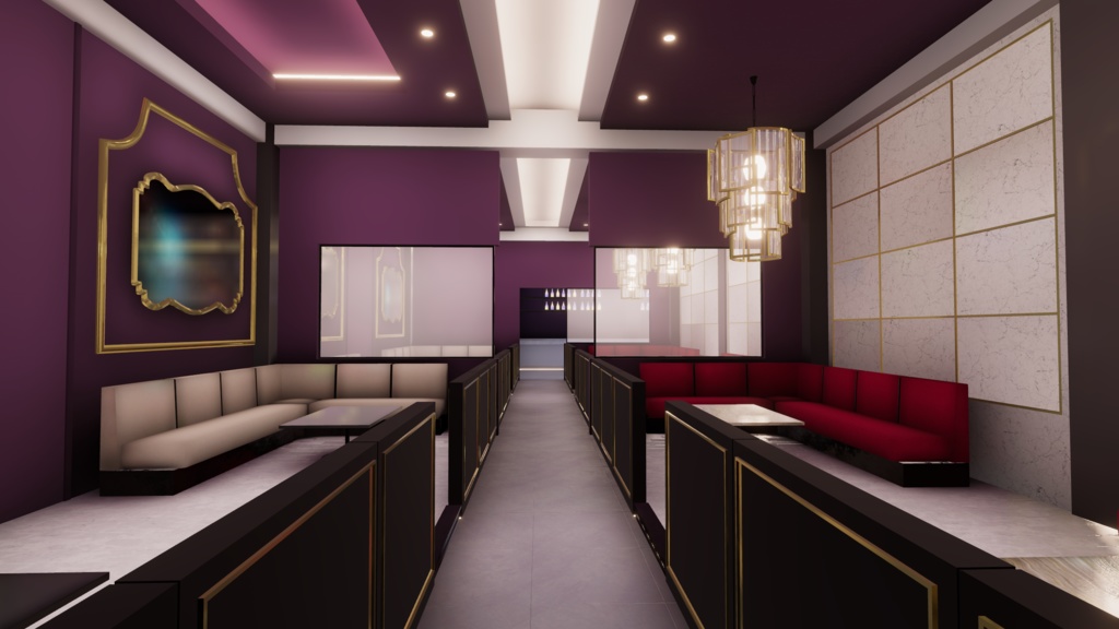 VRChatワールド「Theseus Project : Lascivia(ラシビア)」(ラウンジ接客イベント向けワールド))