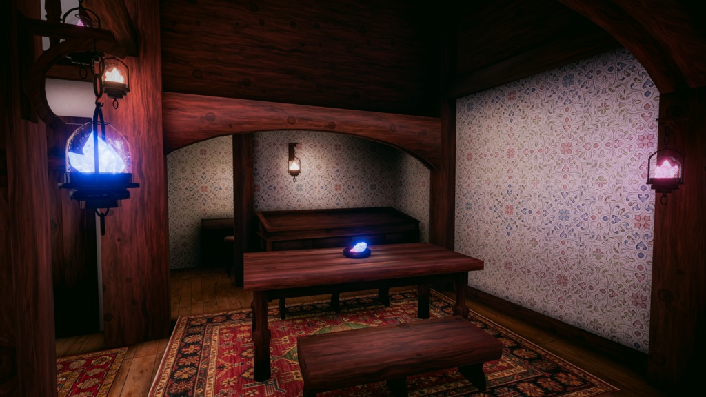 🎉発売記念セール中🎉VRChatワールド「Theseus Project : Taveris(タヴェリス)」(ファンタジー宿屋&酒場ワールド))