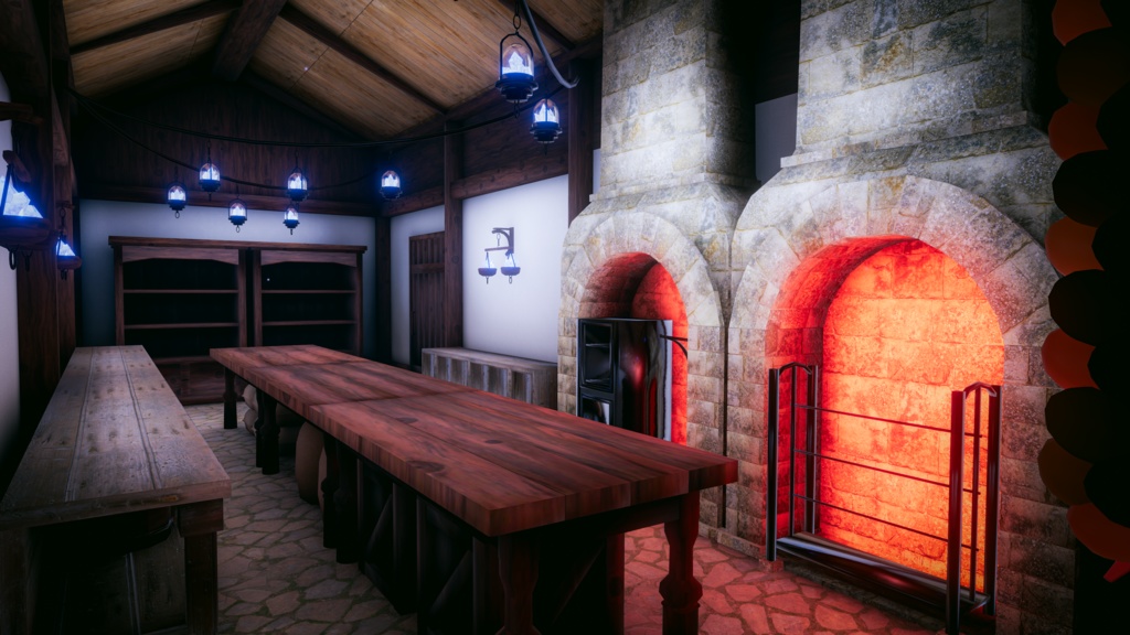 🎉発売記念セール中🎉VRChatワールド「Theseus Project : Taveris(タヴェリス)」(ファンタジー宿屋&酒場ワールド))