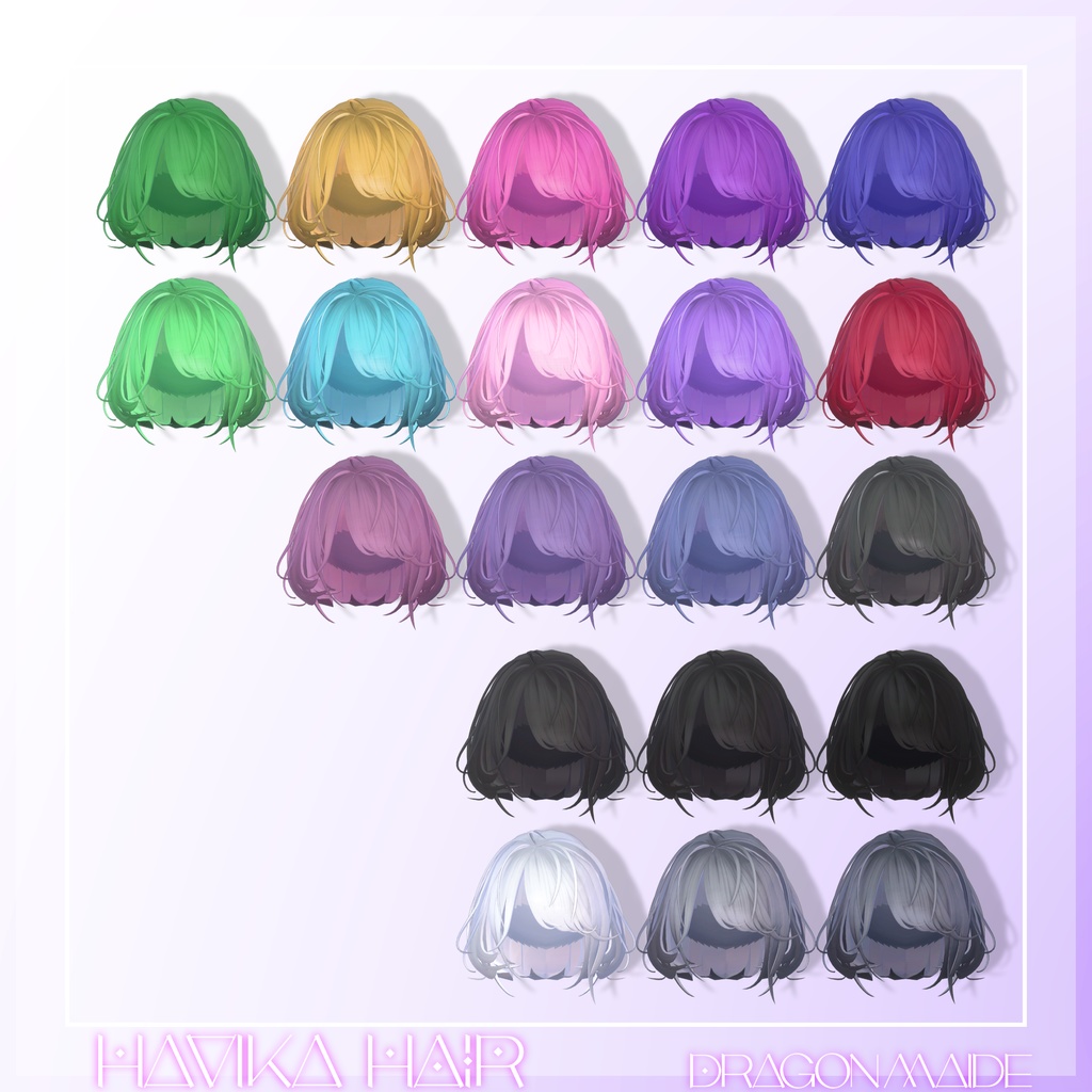 💕発売記念セール中💕【 ルーズボブ × ニット帽 】Havika Hair【11アバター対応】