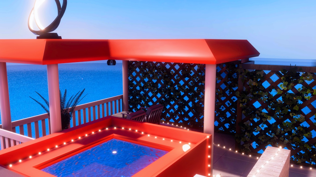 【💕発売記念セール中💕】🌴VRChatワールド「Theseus Project : Pelagia(ペラギア)」🌴(リゾート/洋上建築/ホームワールド)