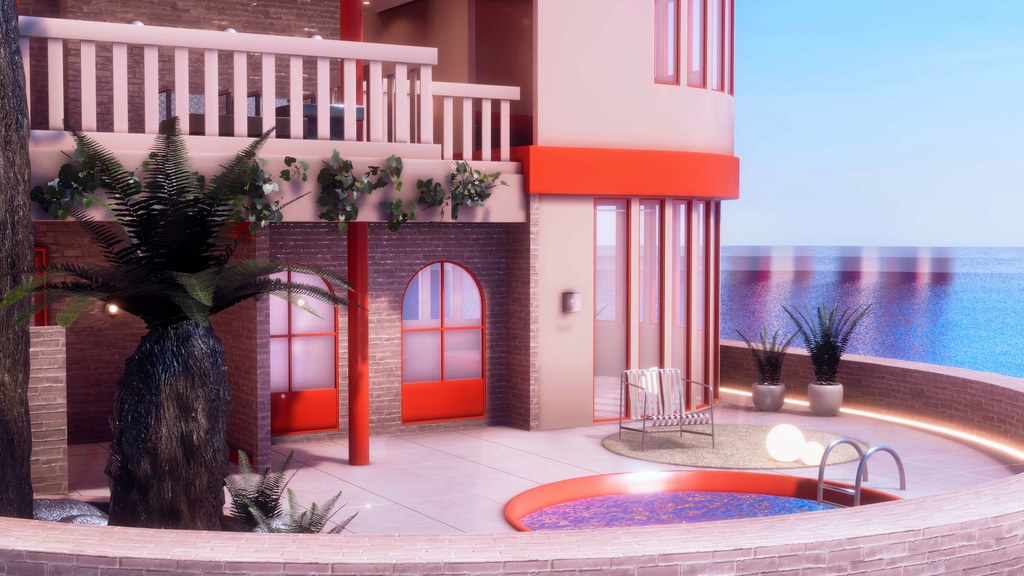 【💕発売記念セール中💕】🌴VRChatワールド「Theseus Project : Pelagia(ペラギア)」🌴(リゾート/洋上建築/ホームワールド)