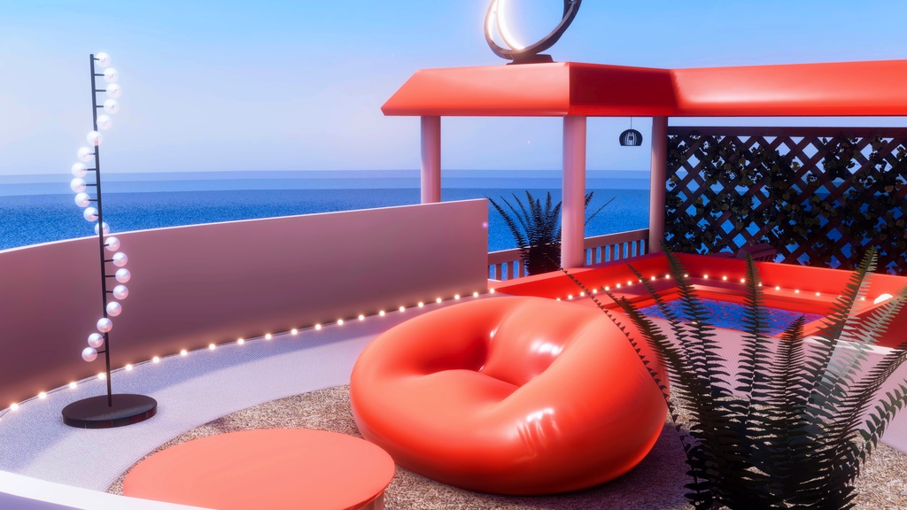 【💕発売記念セール中💕】🌴VRChatワールド「Theseus Project : Pelagia(ペラギア)」🌴(リゾート/洋上建築/ホームワールド)