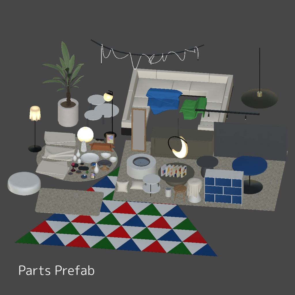 (🎉発売記念SALE 6/4~6/8🎉)⛲VRChatワールド「Theseus Project : Hortus(ホルトゥス)」⛲(庭園/ホームワールド)