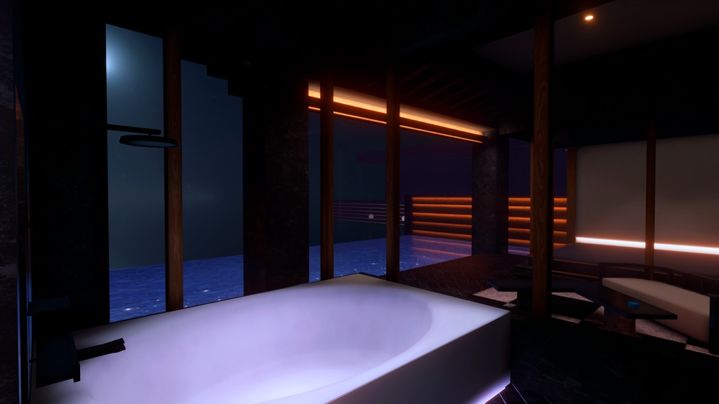 【💕発売記念セール中💕】👙VRChatワールド「Theseus Project : Apeiron(アペイロン)」👙(リゾートホテル/プール/イベントワールド)
