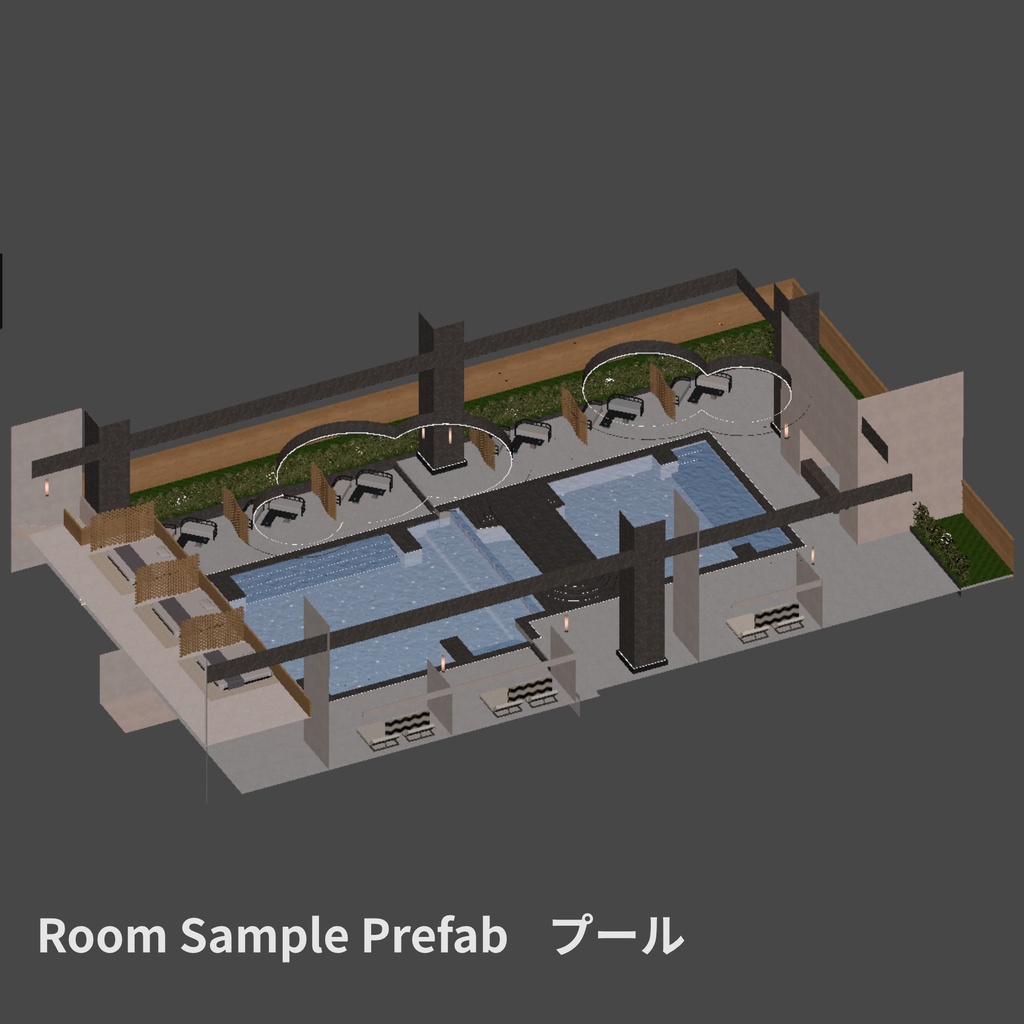 【💕発売記念セール中💕】👙VRChatワールド「Theseus Project : Apeiron(アペイロン)」👙(リゾートホテル/プール/イベントワールド)