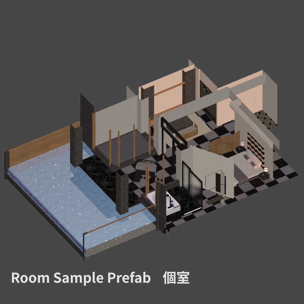 【💕発売記念セール中💕】👙VRChatワールド「Theseus Project : Apeiron(アペイロン)」👙(リゾートホテル/プール/イベントワールド)