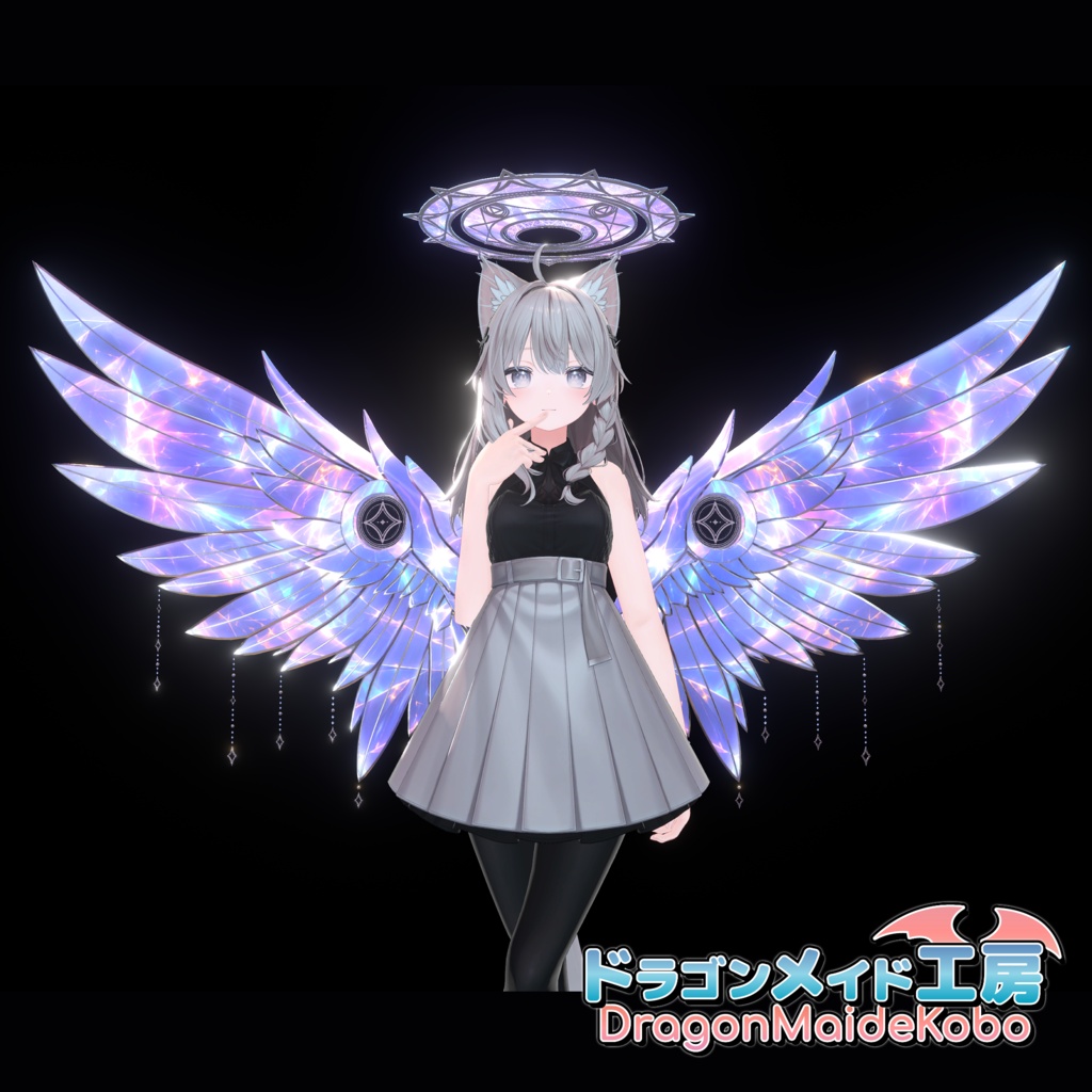 【💜発売記念セール中💜】【VRCアバターアクセサリ】Jewel Angel (宝石天使セット)