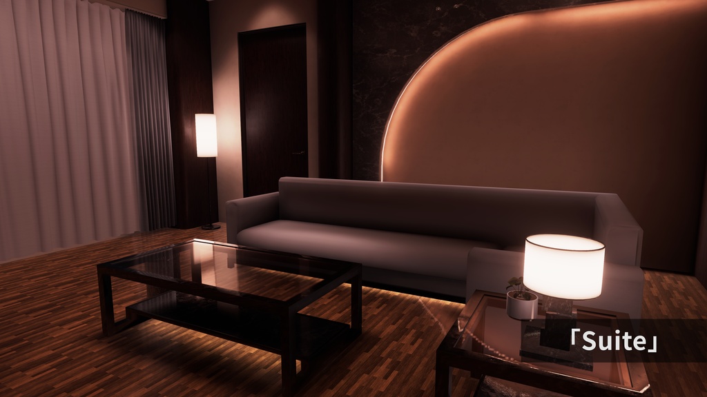 (💕発売記念セール中💕)🌙VRChatワールド「逢間 -移- (AIMA -UTSUROI- )」🌙(ホテルワールド)