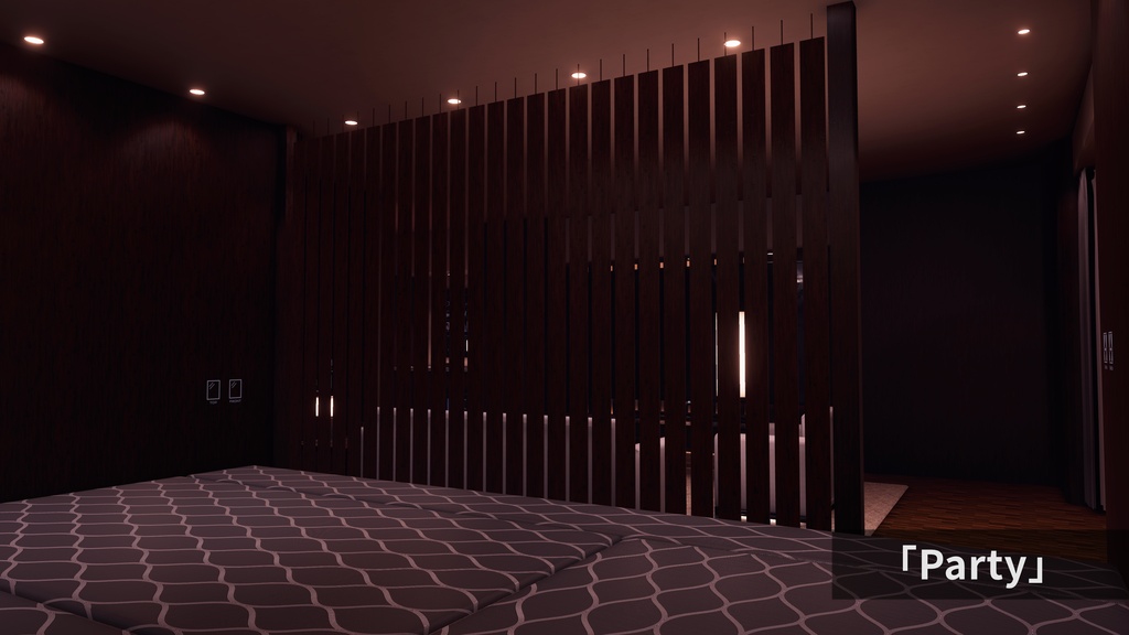 (💕発売記念セール中💕)🌙VRChatワールド「逢間 -移- (AIMA -UTSUROI- )」🌙(ホテルワールド)