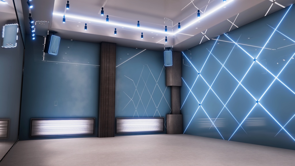(💕発売記念セール中💕)VRChatワールド「Theseus Project : Motus(モートゥス)」💃(ダンススタジオ/イベントワールド)💃