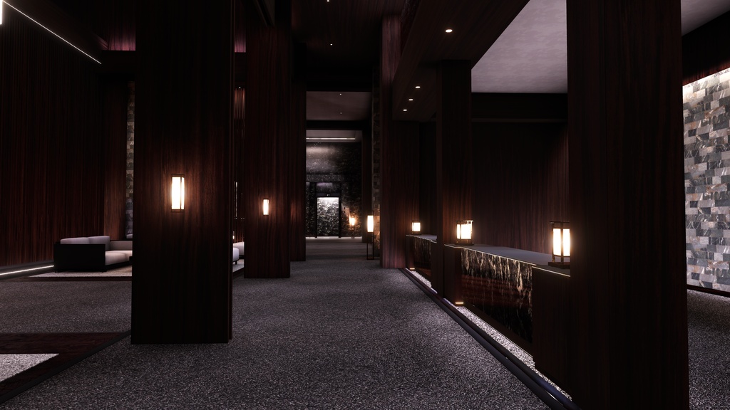 (🎉発売記念セール中🎉)🖤VRChatワールド「Theseus Project : Nigrum(ニグルム)」🖤(ホテル/イベントワールド)