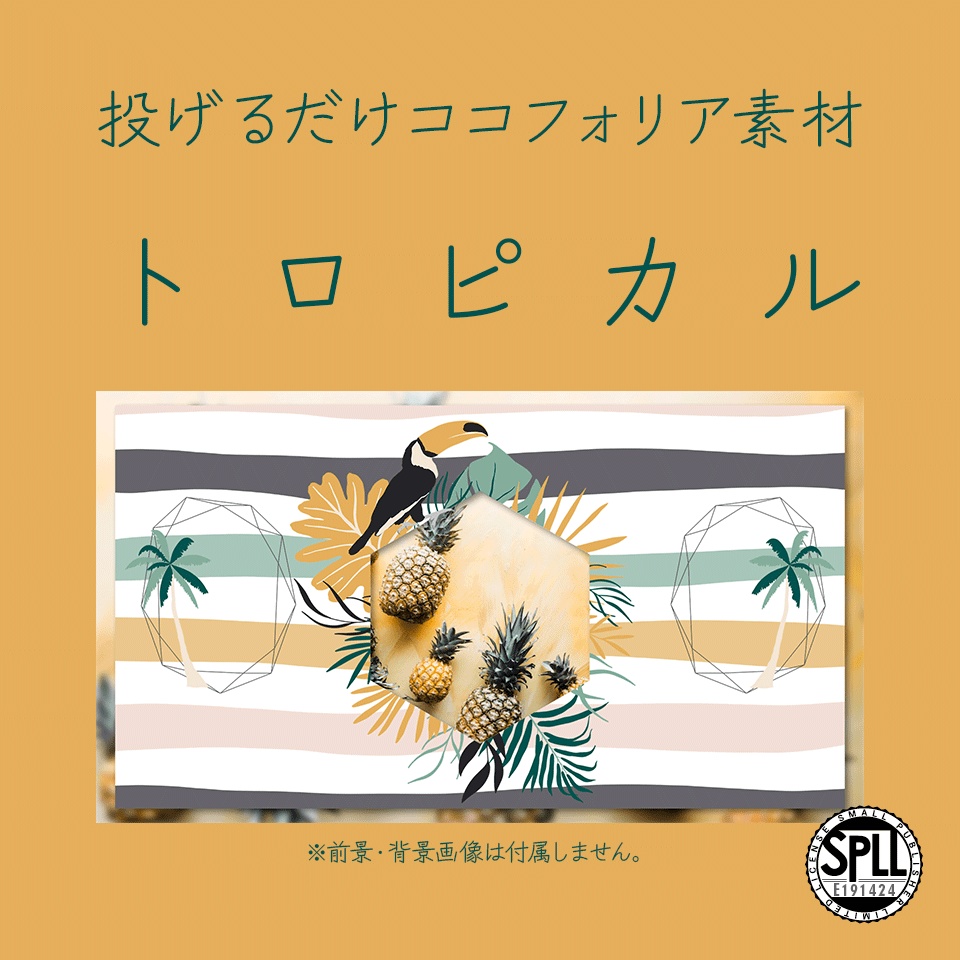【無料/有料】タイマン2PL用ココフォリア素材・トロピカル【SPLL:E191424】