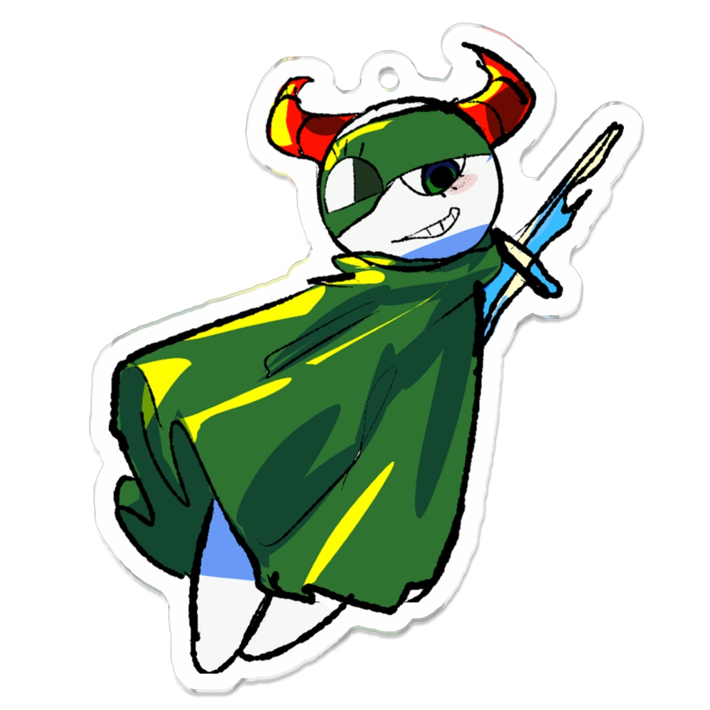 眼ディス アクリルキーホルダー