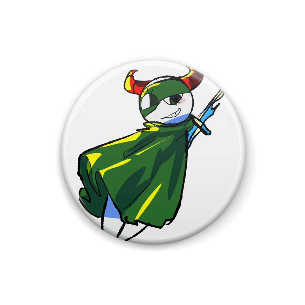 眼ディス 缶バッジ