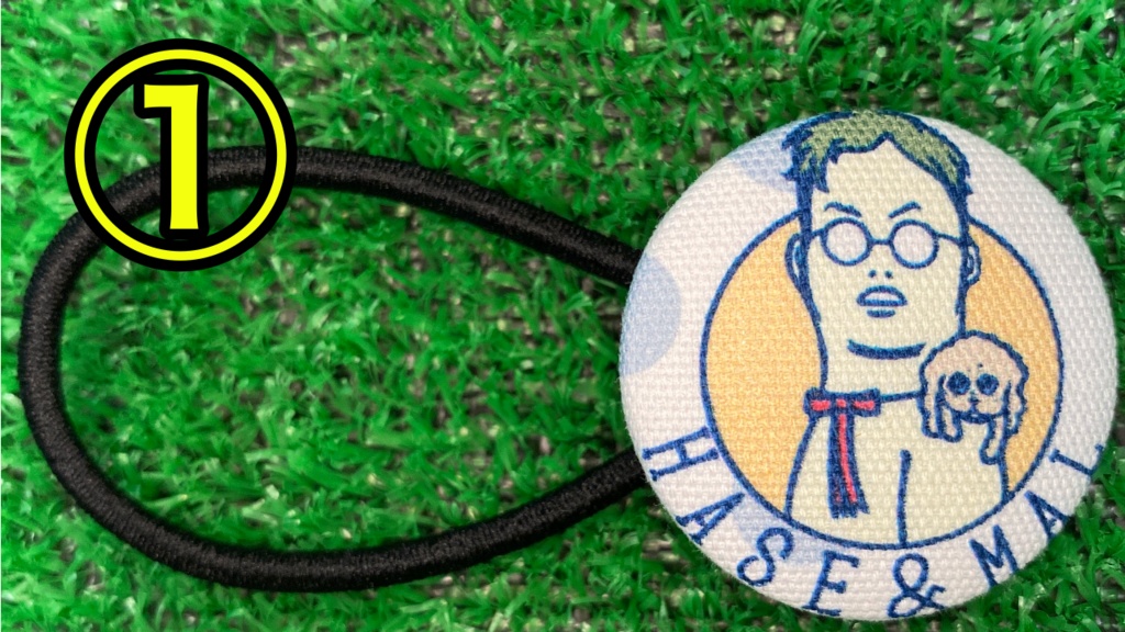 はせのくるみボタン髪留め