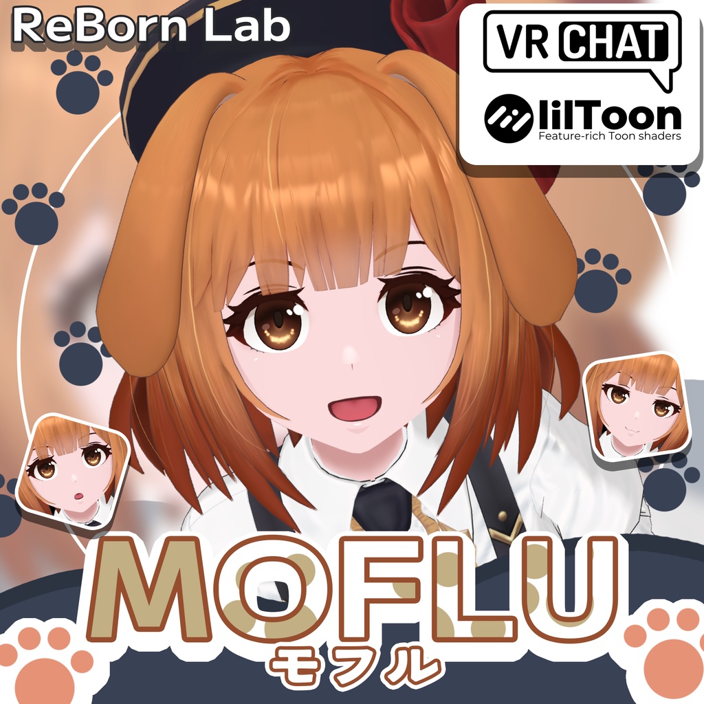 《オリジナル3Dモデル》モフル - Moflu