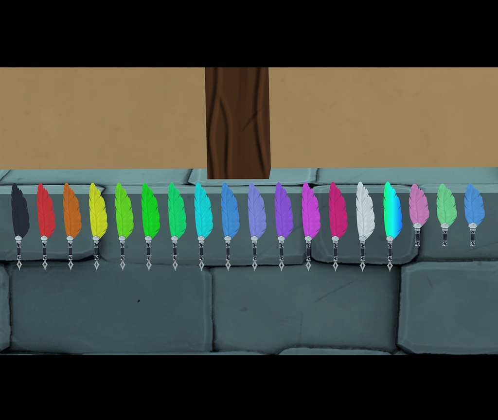 QvPen差替えモデル - 天使の羽ペン -