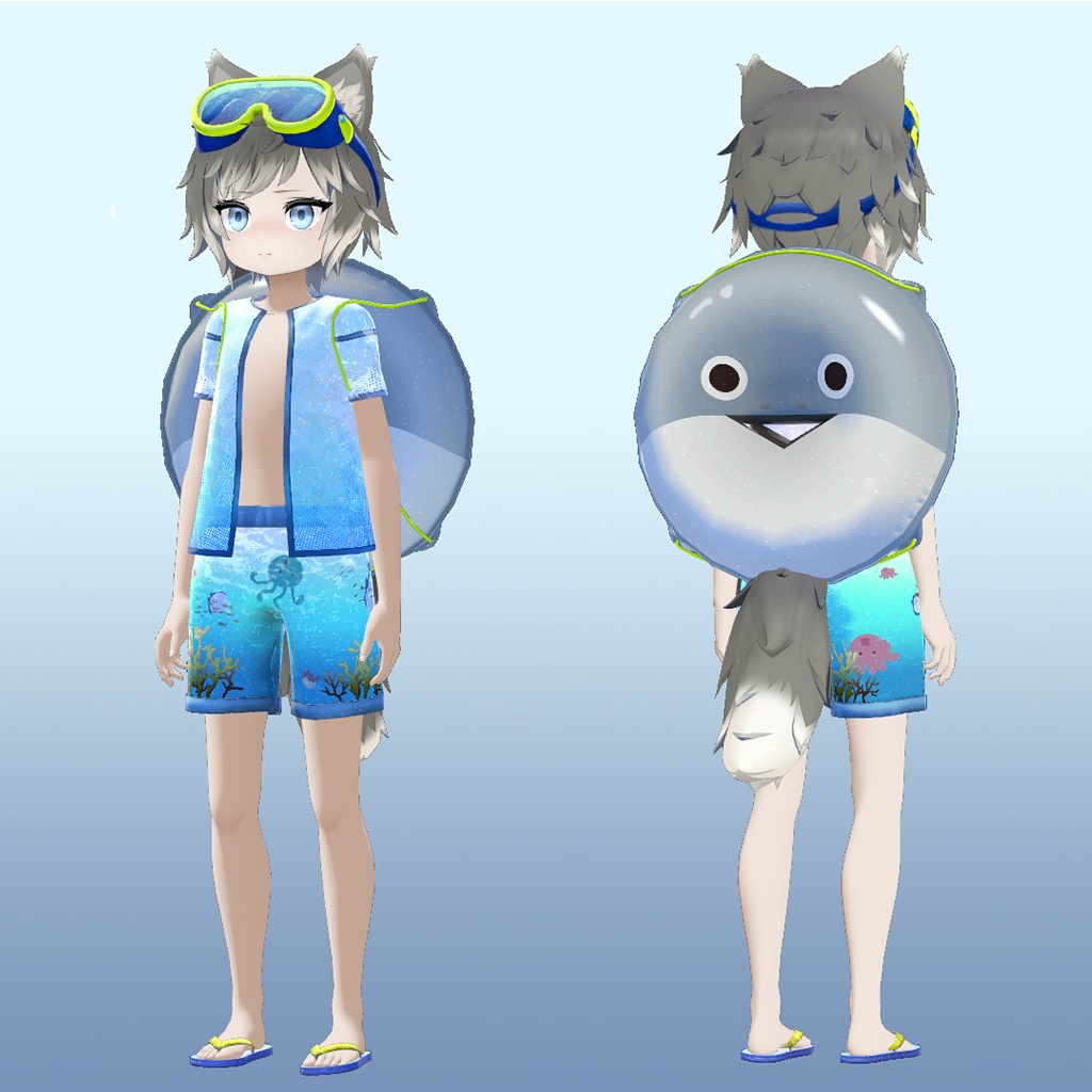 【3Dモデル衣装】AquaFlex SwimShorts【ラルフ対応】