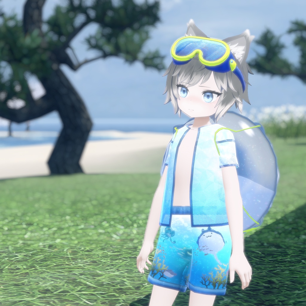 【3Dモデル衣装】AquaFlex SwimShorts【ラルフ対応】