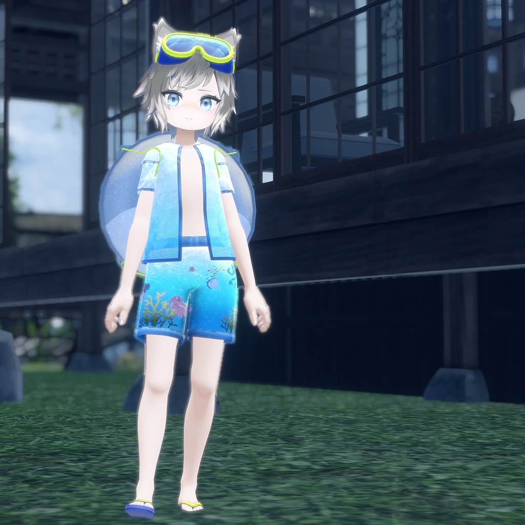 【3Dモデル衣装】AquaFlex SwimShorts【ラルフ対応】