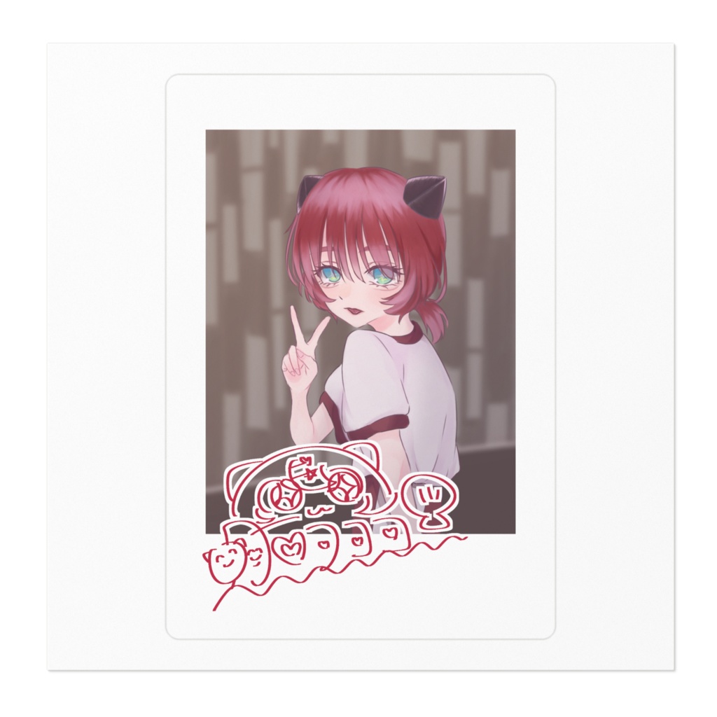 ラココ チェキ風 体操服Ver. ステッカー