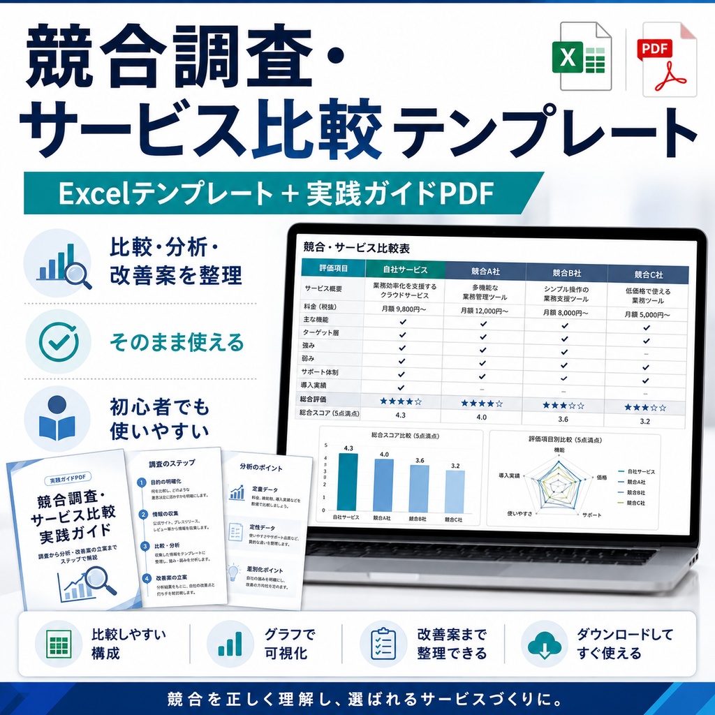 競合調査・サービス比較テンプレート