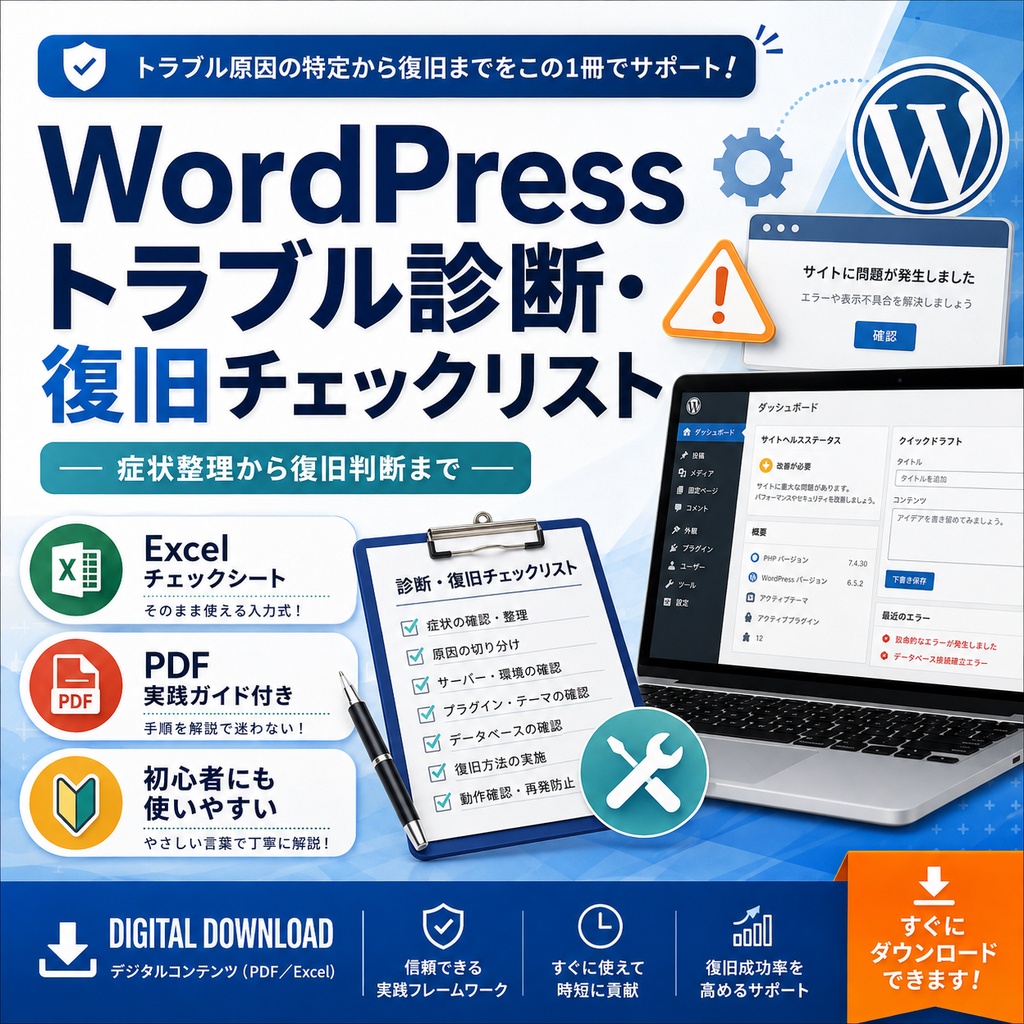 WordPressトラブル診断・復旧チェックリスト