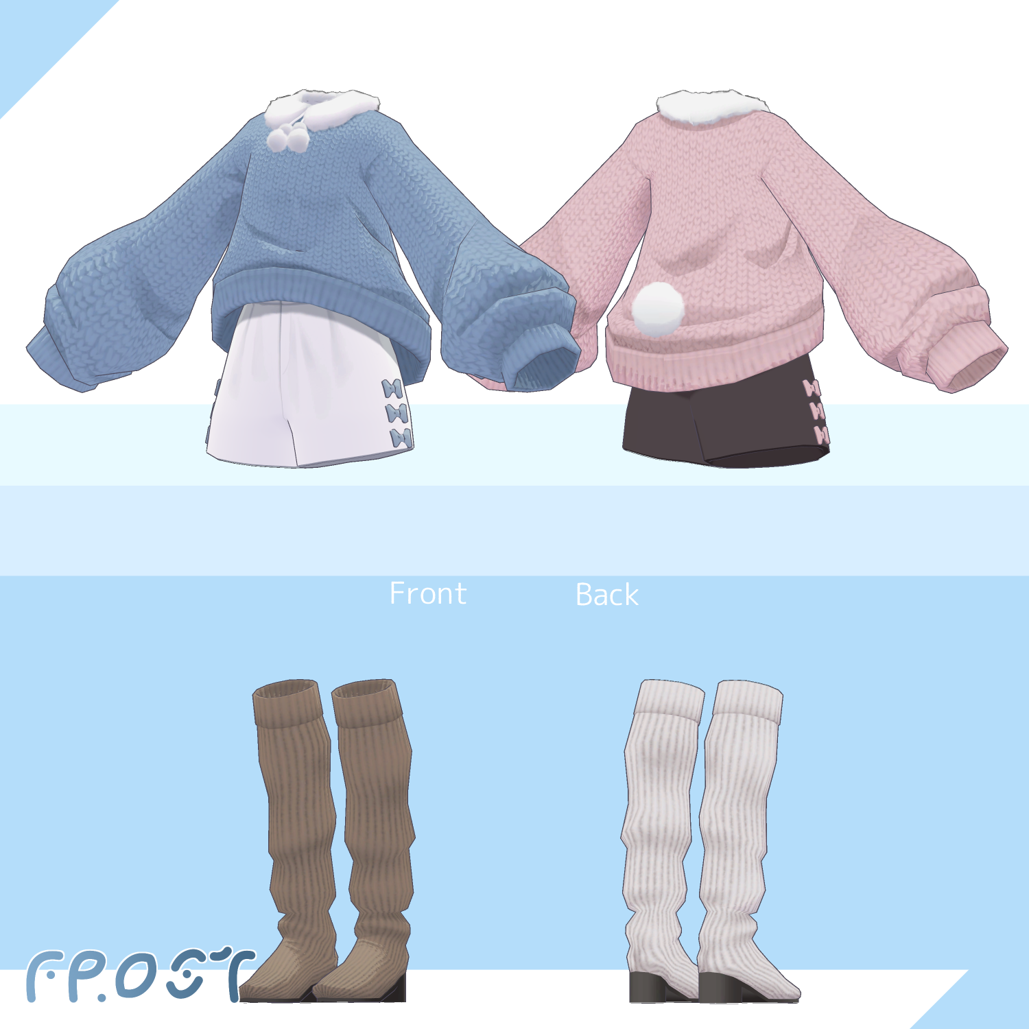 Vrchat Rabbit Avatars 【4 Avatars FullPack】LOVE ME RABBIT/ラブミー・ラビット【VRchat想定・MA設定済】 - FROST ...