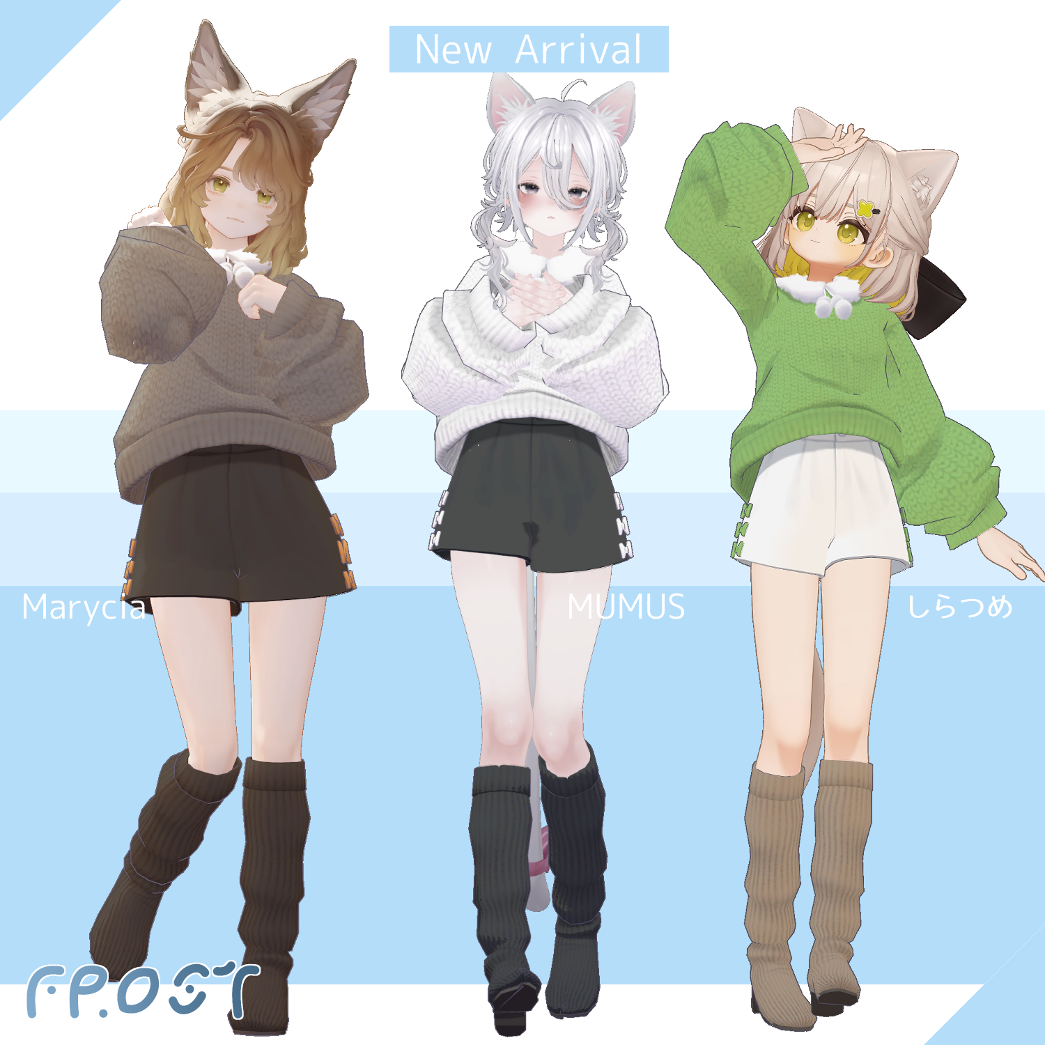 Vrchat Rabbit Avatars 【4 Avatars FullPack】LOVE ME RABBIT/ラブミー・ラビット【VRchat想定・MA設定済】 - FROST ...