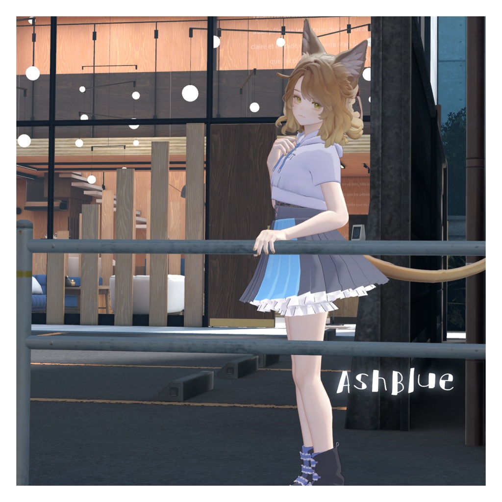 【複数アバター対応】ふりふわプリーツ【VRchat想定・MA設定済】