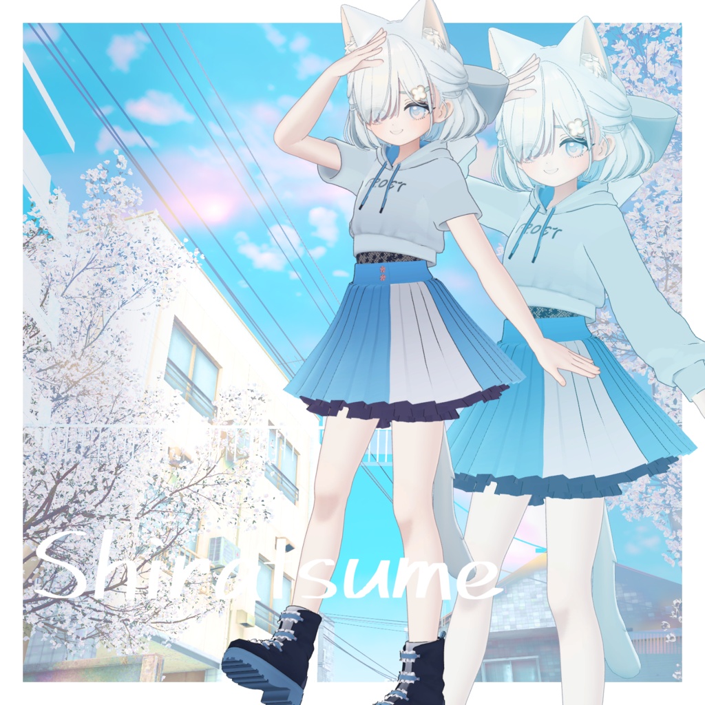 【4アバター対応】ふりふわプリーツ【VRchat想定・MA設定済】