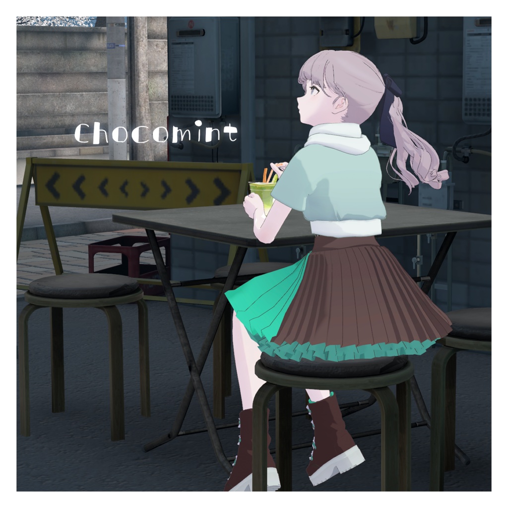 【複数アバター対応】ふりふわプリーツ【VRchat想定・MA設定済】